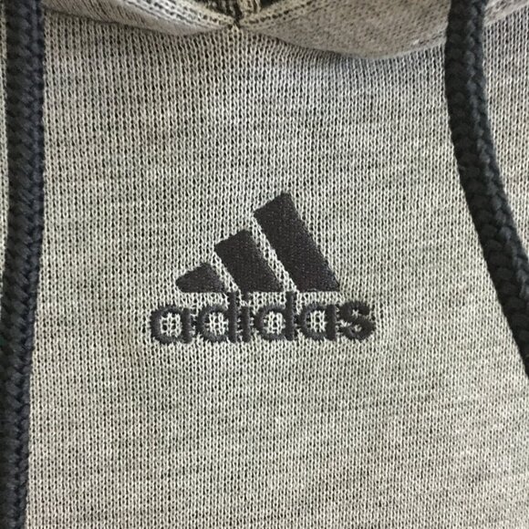 Adidas Performance Cross-Up 365 Hoodie Mens Medium Gray/Black Kangaroo Pocket - Picture 3 of 16